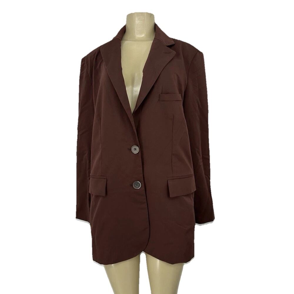 Free People We The Free XS Women Jay Blazer In Chocolate Brown R51